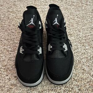 Jordan 4 - Black and White Sneakers